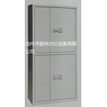 文件柜 鐵皮柜 整體兩節(jié)保密柜1850x900x420mm （鋼板厚度0.8mm）