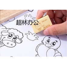 得力(deli)30塊大號4B學生考試繪圖橡皮擦 萌伊系列橡皮 黃色 71101