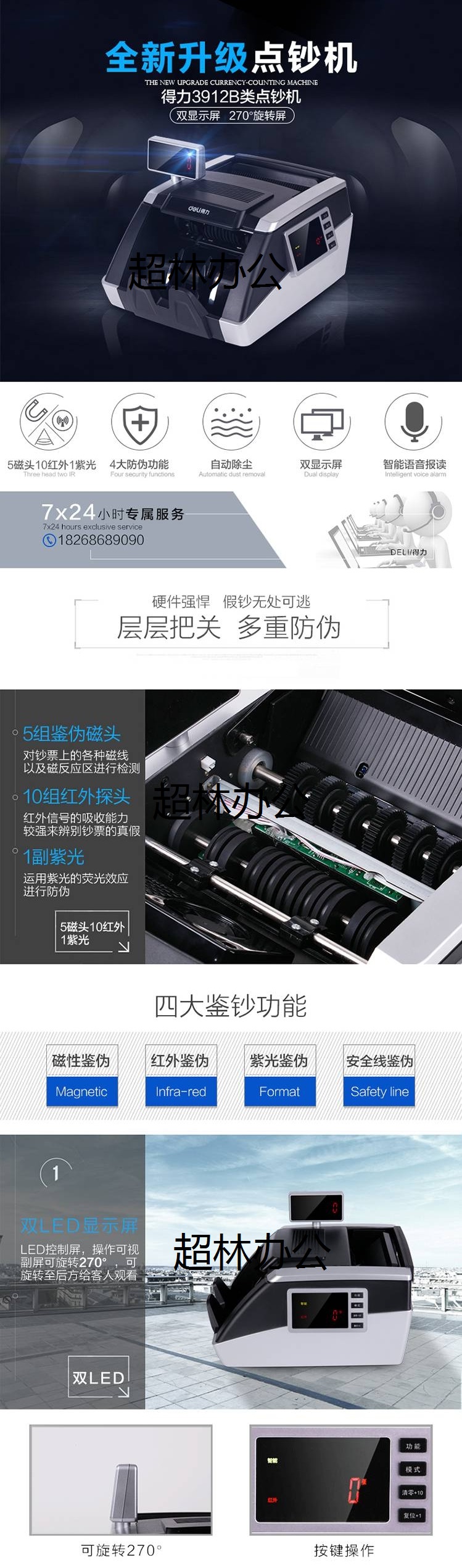 姿秒迪驗鈔機b級 得力智能語音驗鈔機銀行級多重驗鈔升級3924 3912姿秒迪 3912款(B級 可.jpg